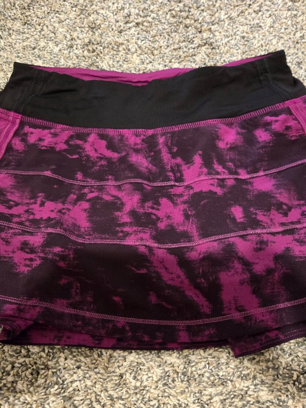 Lululemon Pace Rival Skirt Breezy Regal Plum Black 2